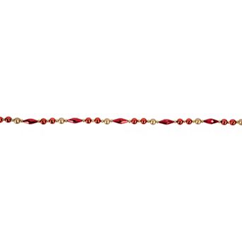 Northlight 9-ft. Shiny & Matte Red & Gold Beaded Christmas Garland