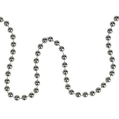 Northlight Shiny Silver Beaded Christmas Garland