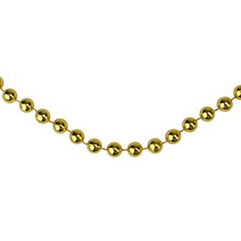 Northlight Shiny Gold Round Beaded Christmas Garland