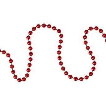 Northlight Shiny Faceted Red Beaded Christmas Garland