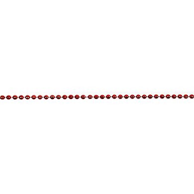 Northlight Shiny Faceted Red Beaded Christmas Garland