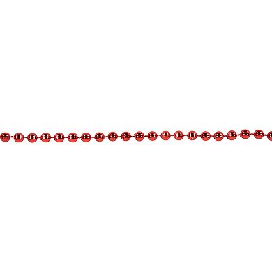 Northlight Shiny Crimson Red Beaded Christmas Garland