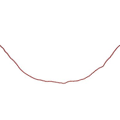 Northlight Shiny Crimson Red Beaded Christmas Garland