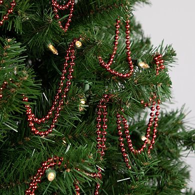 Northlight Shiny Crimson Red Beaded Christmas Garland