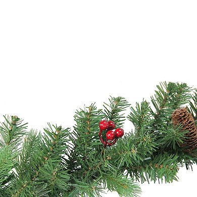 Northlight Real Touch Noble Fir & Berries Artificial Christmas Garland