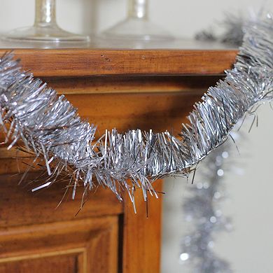Northlight Silver Tinsel Artificial Christmas Garland