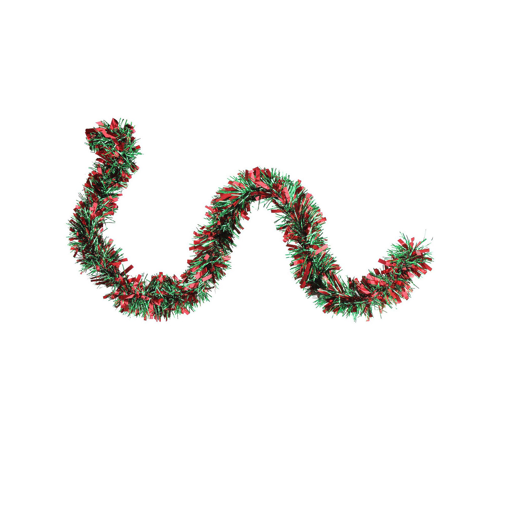 Northlight Wide Cut Tinsel Commercial Christmas Garland, Red