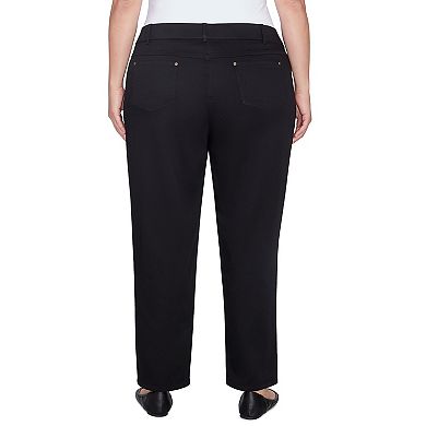 Plus Size Alfred Dunner Super Stretch Medium Length Pants