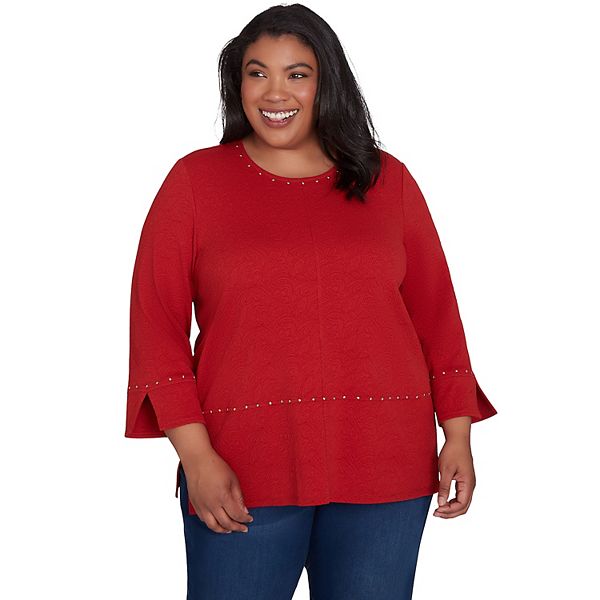 Plus size Alfred Dunner Cozy Textured Top