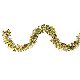 Northlight Gold & Silver Boa Wide Cut Tinsel Christmas Garland
