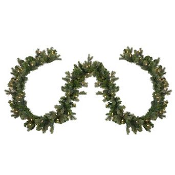 Northlight Pre-Lit Savannah Spruce Artificial Christmas Garland