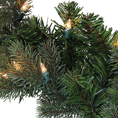 Northlight Pre-Lit Savannah Spruce Artificial Christmas Garland