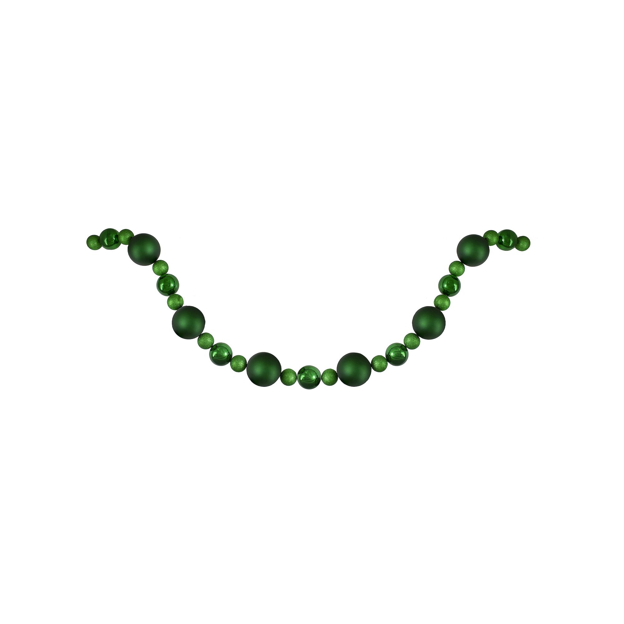 Northlight Green Shatterproof Ball Artificial Christmas Garland