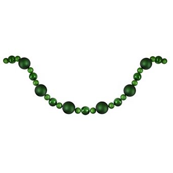 Northlight Green Shatterproof Ball Artificial Christmas Garland