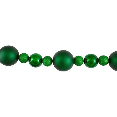 Northlight Green Shatterproof Ball Artificial Christmas Garland