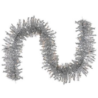Northlight 9-ft. Pre-Lit Silver Tinsel Artificial Christmas Garland