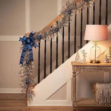 Northlight 9-ft. Pre-Lit Silver Tinsel Artificial Christmas Garland