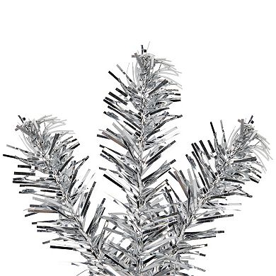 Northlight 9-ft. Pre-Lit Silver Tinsel Artificial Christmas Garland