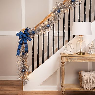 Northlight 9-ft. Pre-Lit Silver Tinsel Artificial Christmas Garland
