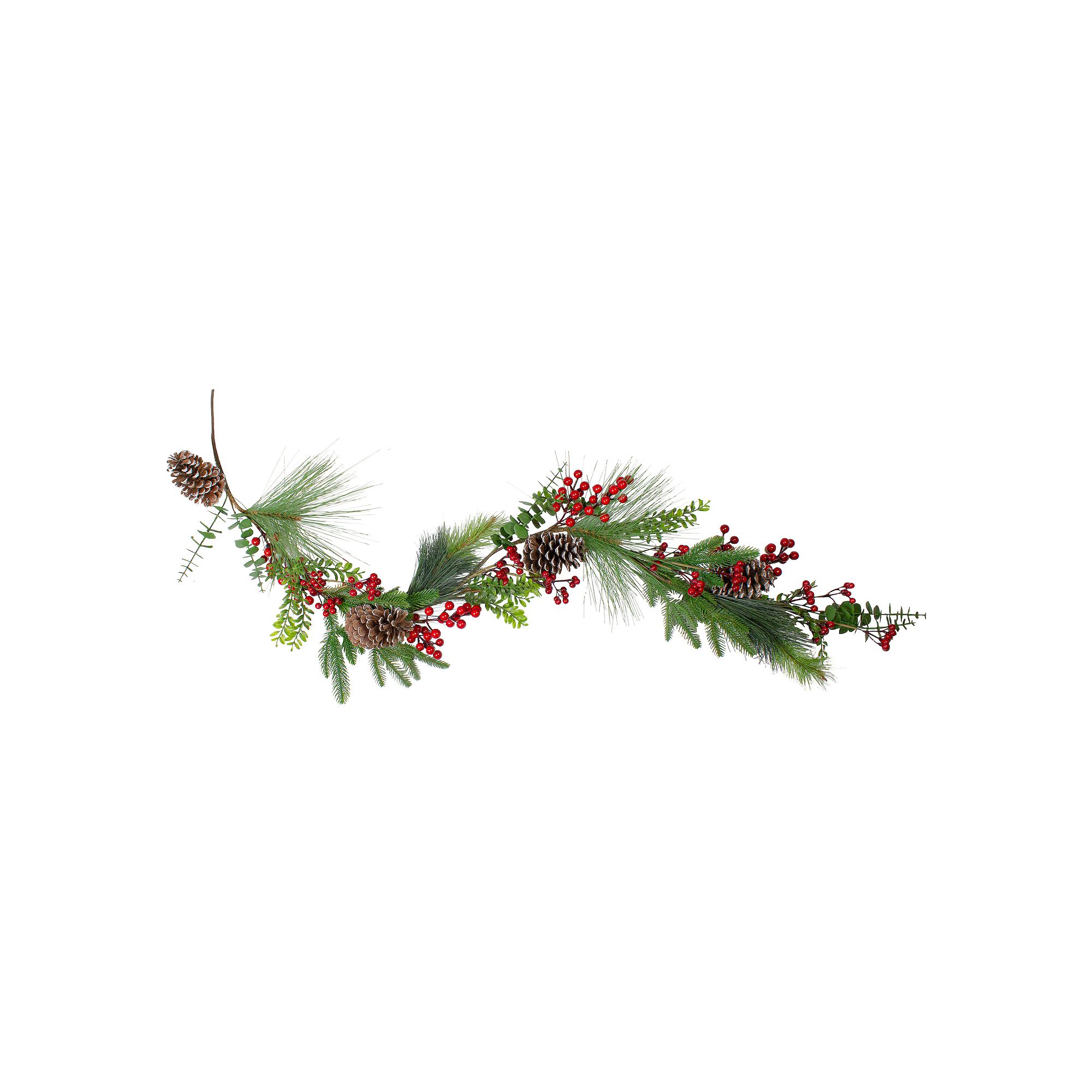 Northlight Berry Pine & Eucalyptus Artificial Christmas Garland, Green
