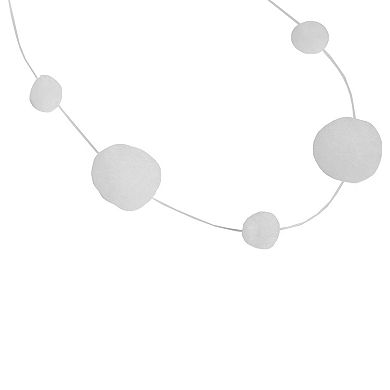 Northlight White Plush Snowball Christmas Garland