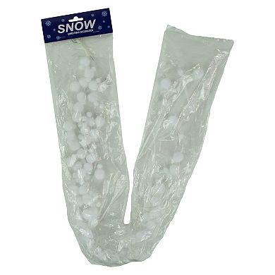 Northlight White Plush Snowball Christmas Garland