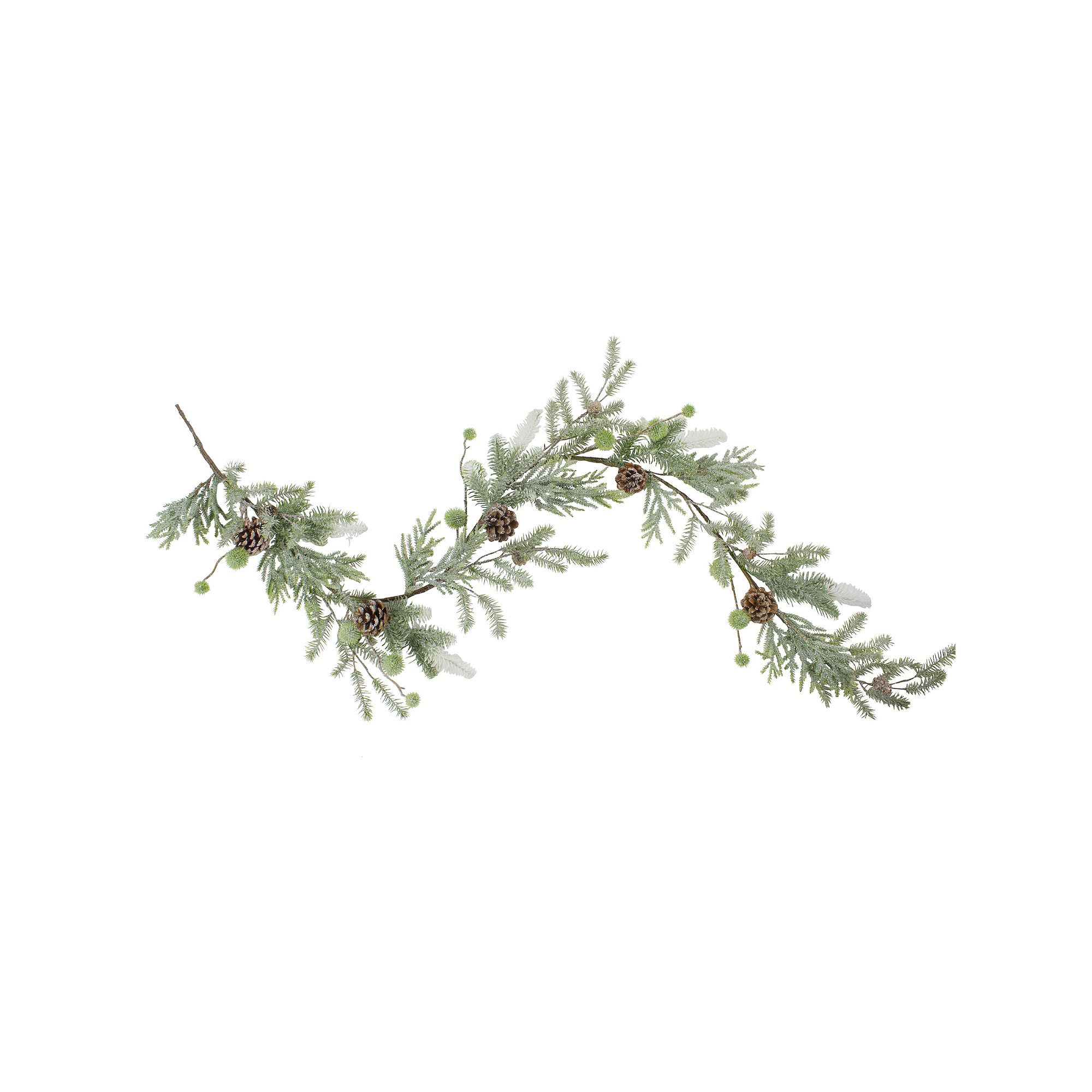 Northlight 60 x 10 Frosted Pine & Pine Cone Artificial Christmas Garla