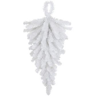 Northlight 30 in Snow White Pine Artificial Teardrop Christmas Swag