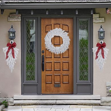 Northlight 30-in. Snow White Pine Artificial Teardrop Christmas Swag