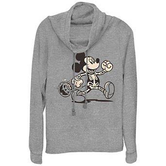 Disney's Mickey Mouse Funny Bones Trick Or Treater Plus Size Cowlneck Graphic Lightweight Long Sleeve