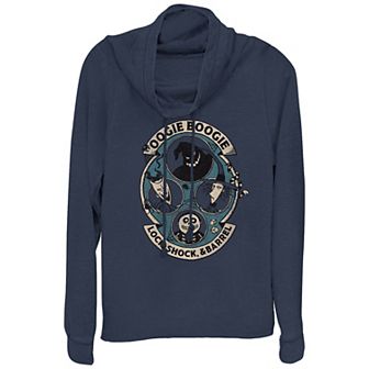 Disney's The Nightmare Before Christmas Oogie Boogie Lock, Shock, & Barrel Plus Size Cowlneck Graphic Lightweight Long Sleeve