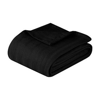 SUPERIOR Clara Cotton Textured Striped Lightweight Woven Blanket