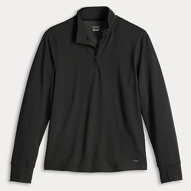 Men's Motion Performance Textured Grid Quarter Zip Pullover