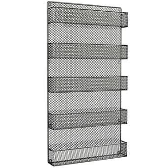 Home Complete 5 tier Wall Mounted Spice Rack Organizer