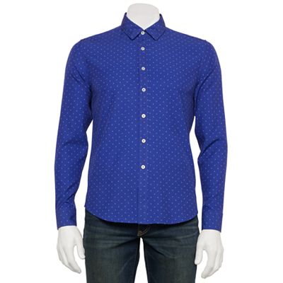 dark royal blue dress shirt Men's Royal Blue Prom 2026 Tuxedo Designer Velvet Smoking Dinner Jacket Dark 38 Short Jacket+32 Waist Adjustable 28to34)(Height: 5 4 to5 7 )(Neck 15-