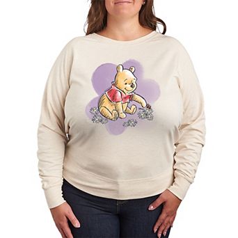 Disney's Winnie The Pooh Floral French Terry Long Sleeve Tee