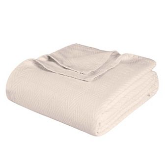 SUPERIOR Metro Zig-Zag Chevron All-Season Cotton Throw Blanket