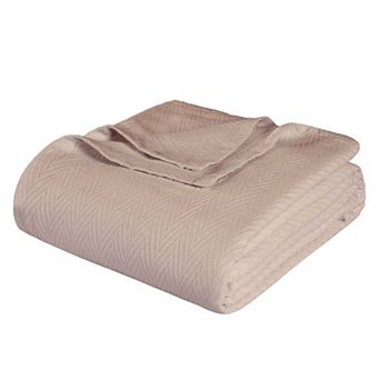 SUPERIOR Metro Zig-Zag Chevron All-Season Cotton Throw Blanket