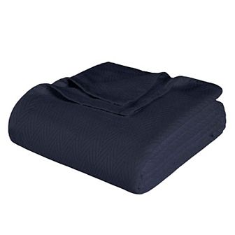 SUPERIOR Metro Zig-Zag Chevron All-Season Cotton Throw Blanket
