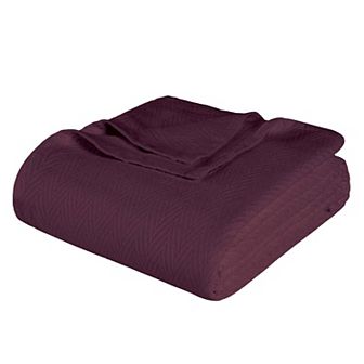 SUPERIOR Metro Zig-Zag Chevron All-Season Cotton Throw Blanket