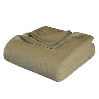 SUPERIOR Metro Zig-Zag Chevron All-Season Cotton Throw Blanket