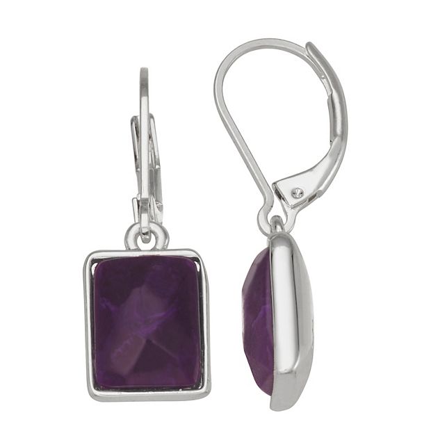 Kohls amethyst earrings hotsell