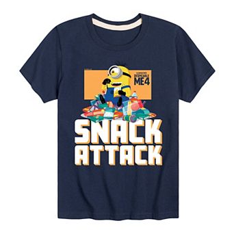 Boys 8-20 Despicable Me 4 Minions Snack Attack Graphic Tee