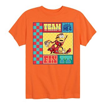 Boys 8-20 Despicable Me 4 Minions Team Fix It Graphic Tee