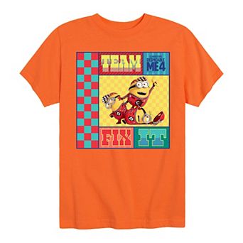 Boys 8-20 Despicable Me 4 Minions Team Fix It Graphic Tee