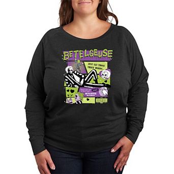 Plus Size Beetlejuice 2 Betelgeuse French Terry Long Sleeve Tee