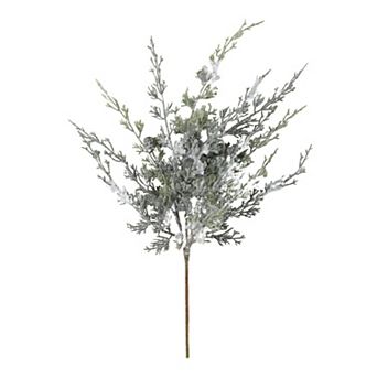 Haven Living 20" Artificial Christmas Frosted Draping Cypress Pick