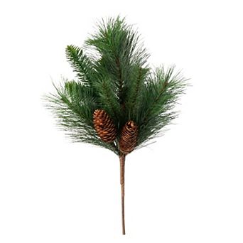 Haven Living 16" Artificial Christmas Pine Pick With Pinecones