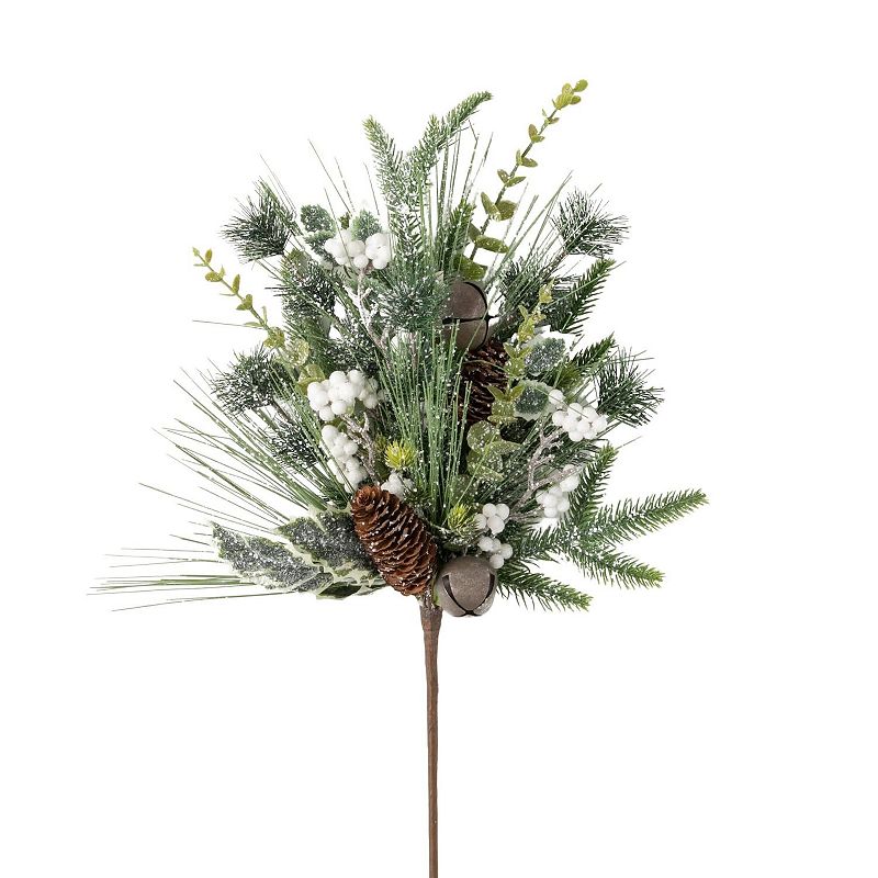 Haven Living 24" Artificial Christmas Mixed Pine Berry Spray, Green