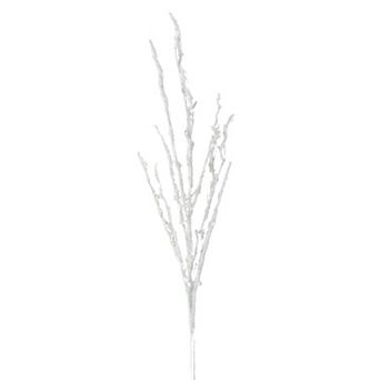 Haven Living 36" Artificial Christmas White Frosted Branch Spray